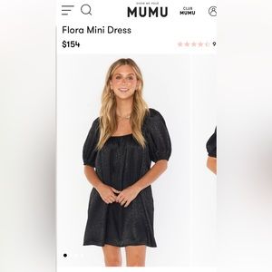 Show Me Your Mumu Flora Mini Dress Black Cheetah NTW size M
